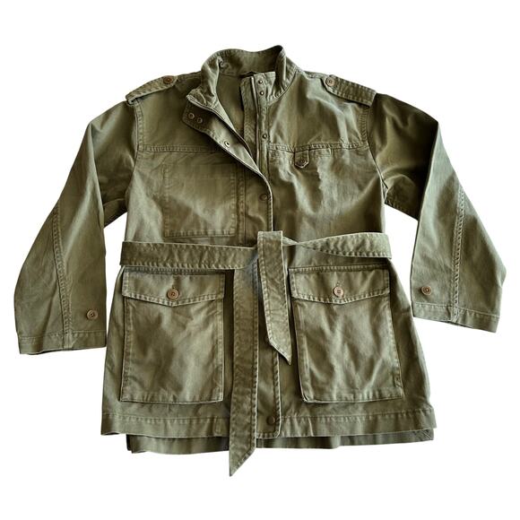 Olive Green Women's Utility Jacket - Picture 1 of 12
